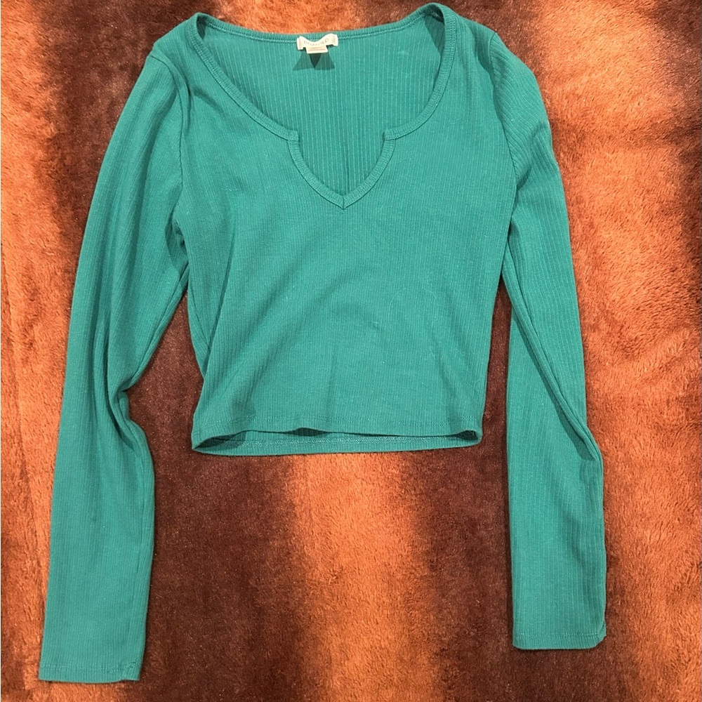 Teal Long Sleeve Women's Top